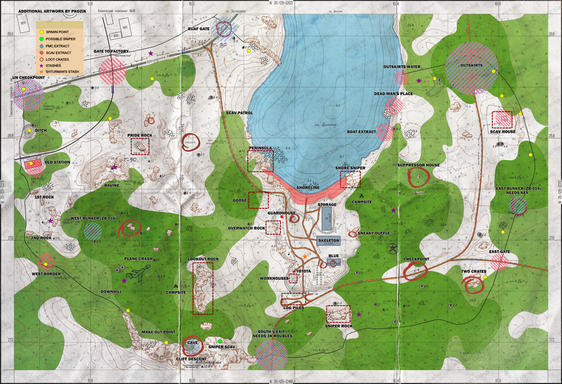 Woods Map Comprehensive Guide - Player Resources - United We Stand | Gaming Community